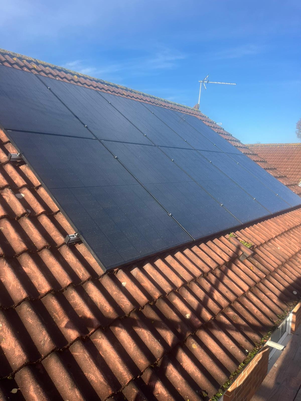 solar panels for logistics, typical install